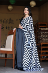 SHYAMIKA Maslin Digital Zebra Print Saree with Blouse