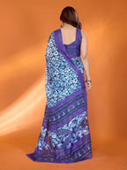 SHYAMIKA Floral Kota Doriya Printed Saree with Blouse