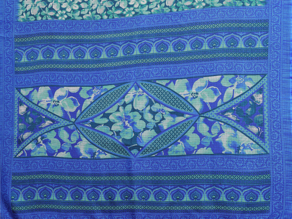 SHYAMIKA Floral Kota Doriya Printed Saree with Blouse
