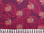 SHYAMIKA Floral Moss Satin Patta Printed Saree with Zari & Blouse