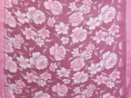 SHYAMIKA Floral Moss Satin Patta Printed Saree with Blouse