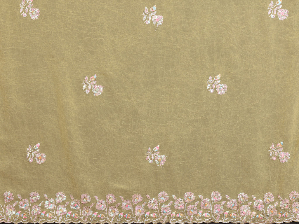 SHYAMIKA Embroidered Georgette Saree with Matching Embroidery Blouse