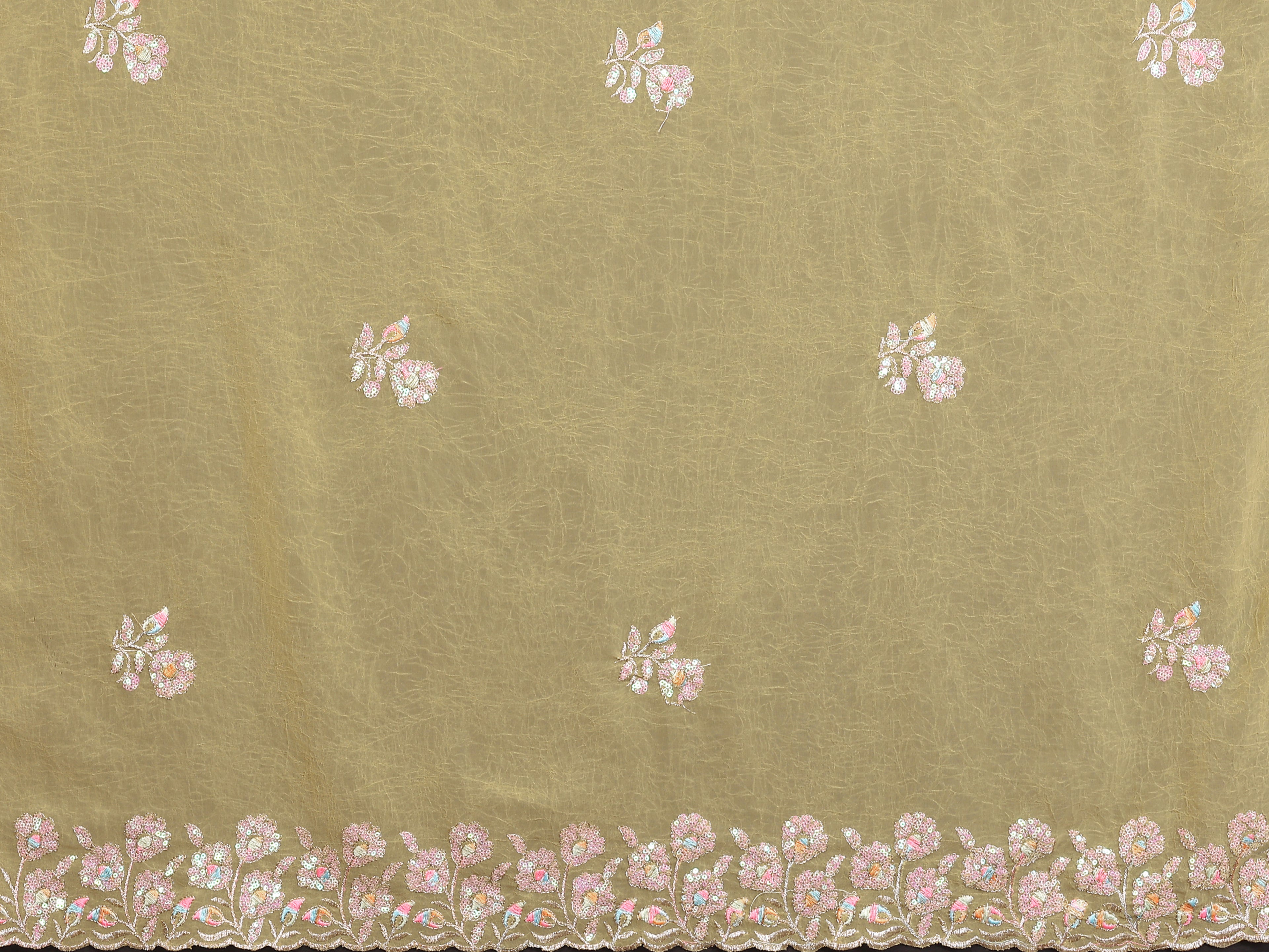 SHYAMIKA Embroidered Georgette Saree with Matching Embroidery Blouse