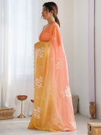 SHYAMIKA Gold Crush Roto Banglori Embroidered Saree with Blouse