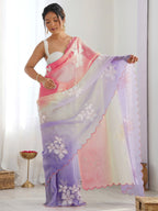 SHYAMIKA Gold Crush Roto Banglori Embroidered Saree with Blouse