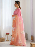 SHYAMIKA Gold Crush Roto Banglori Embroidered Saree with Blouse