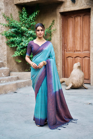 SHYAMIKA Banarasi Silk Weaving Saree with Blouse