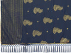 SHYAMIKA Georgette Foil Embellished Saree with Lace Detailing & Blouse