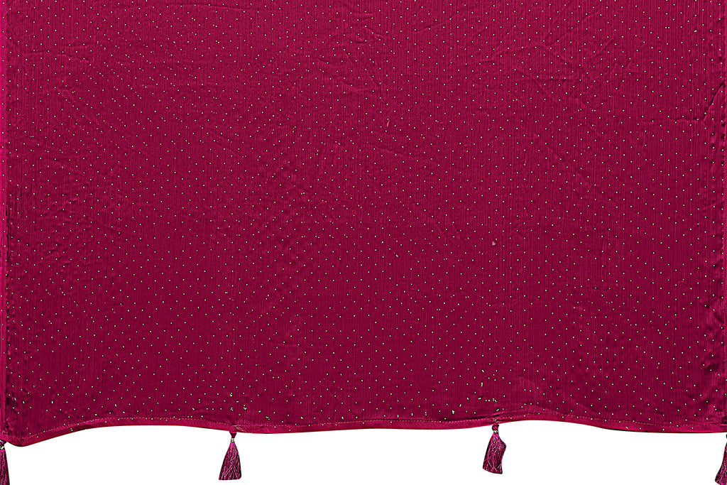 SHYAMIKA Satin Chiffon Stone Work Saree with Matching Blouse