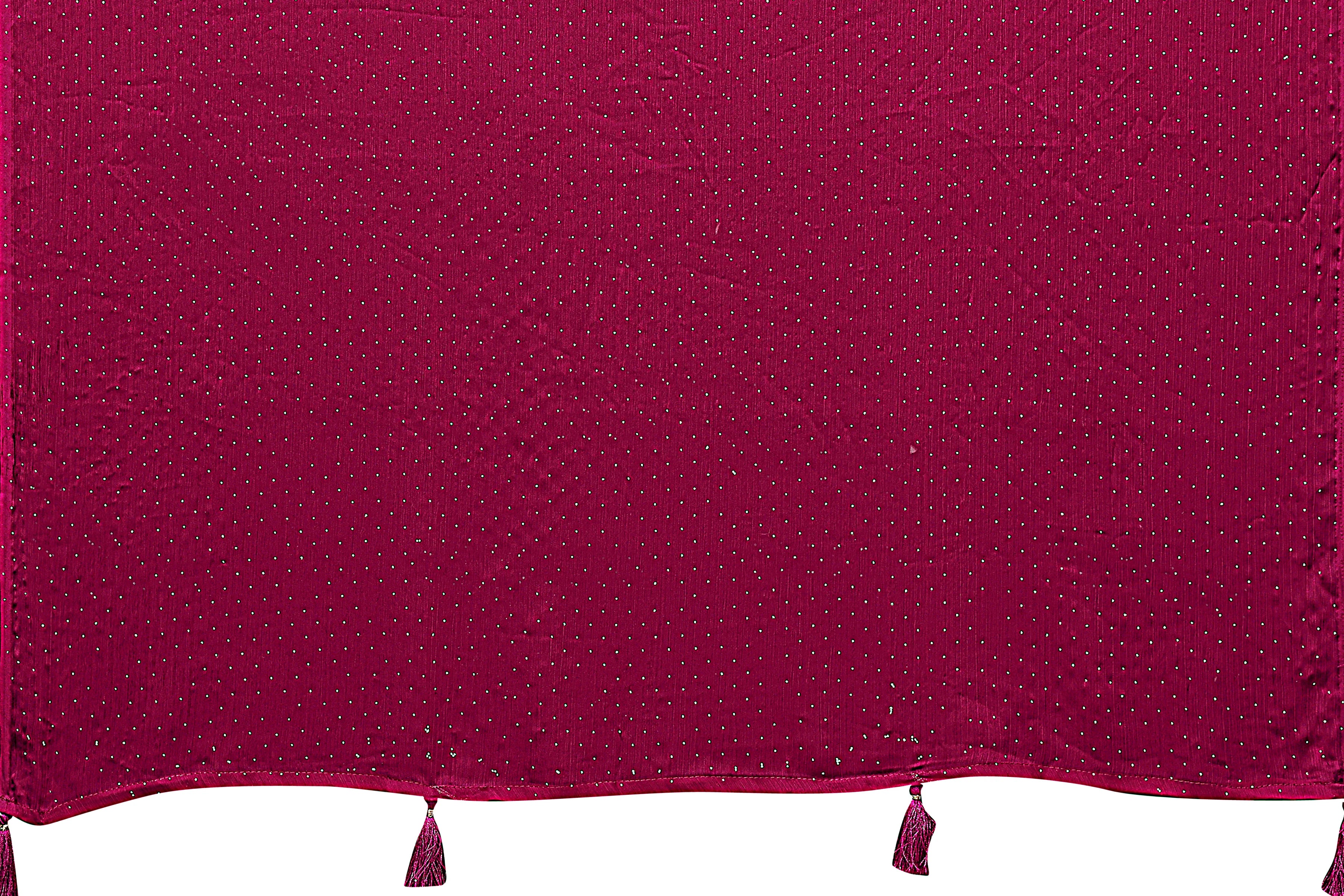 SHYAMIKA Satin Chiffon Stone Work Saree with Matching Blouse