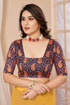 SHYAMIKA Ruffle Jhumar Saree with Printed Blouse