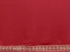SHYAMIKA Plain Georgette Saree with Embroidery Work Lace
