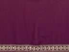 SHYAMIKA Plain Georgette Saree with Embroidery Work Lace