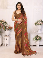 SHYAMIKA Weightless Patta Printed Saree