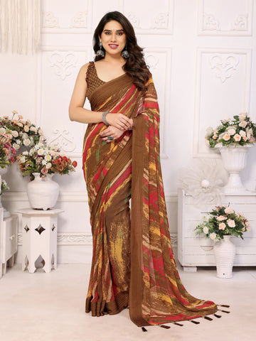 SHYAMIKA Weightless Patta Printed Saree