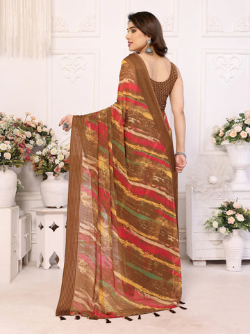 SHYAMIKA Weightless Patta Printed Saree