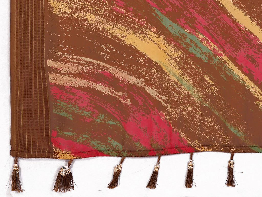 SHYAMIKA Weightless Patta Printed Saree