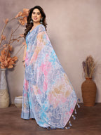 SHYAMIKA Weightless Patta Printed Saree