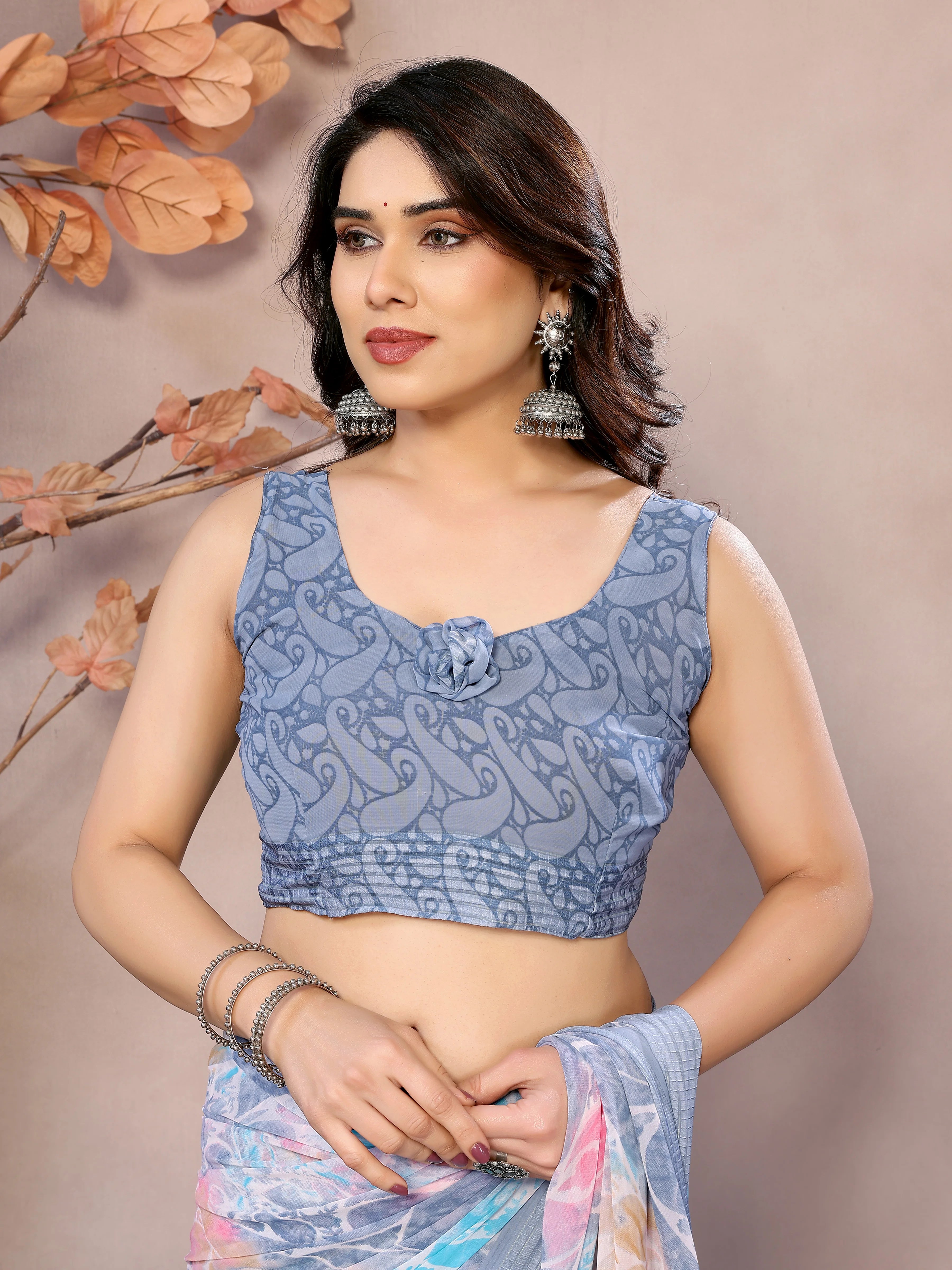 SHYAMIKA Weightless Patta Printed Saree