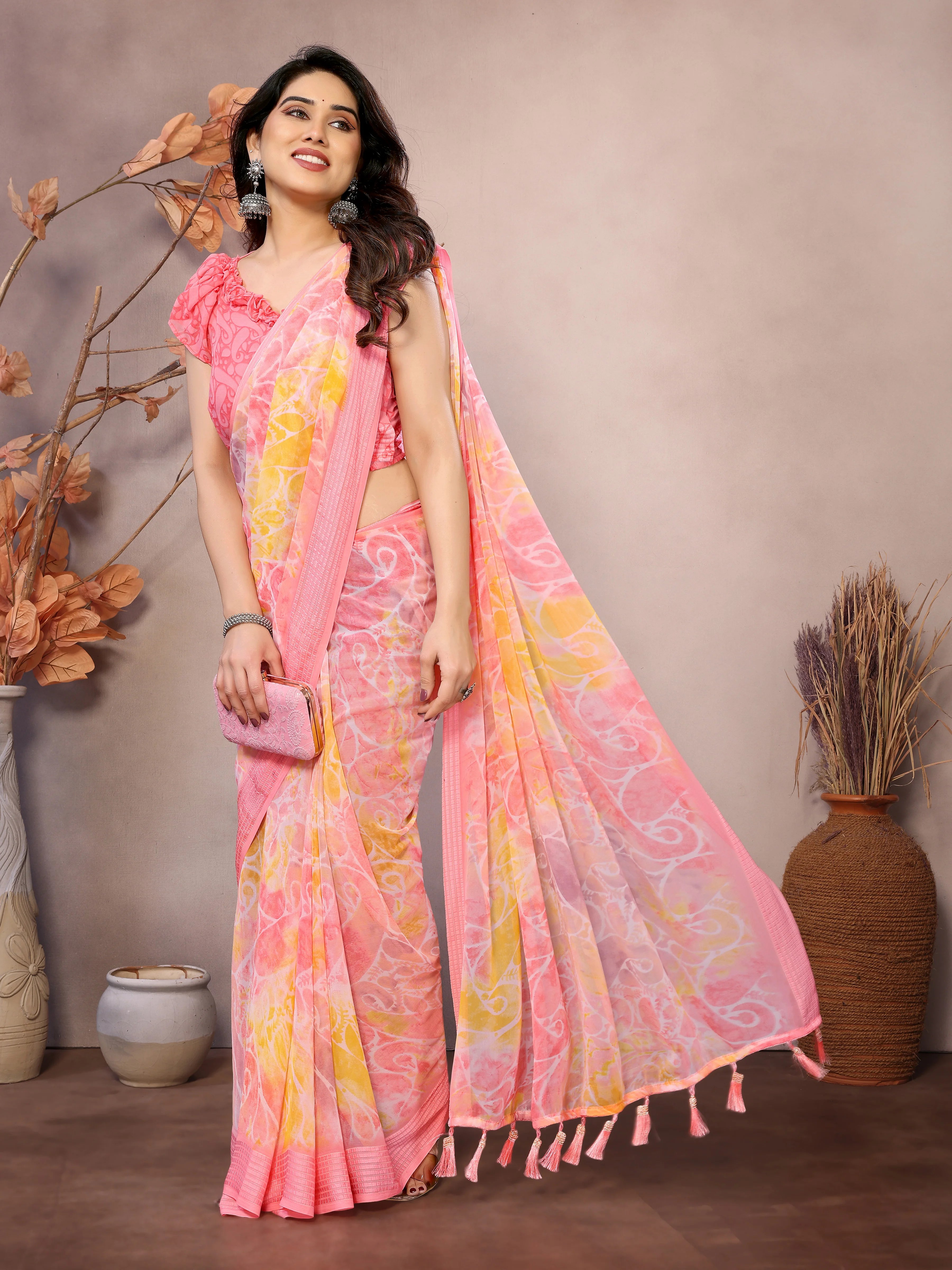 SHYAMIKA Weightless Patta Printed Saree