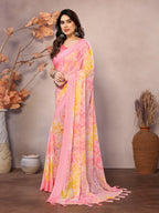 SHYAMIKA Weightless Patta Printed Saree