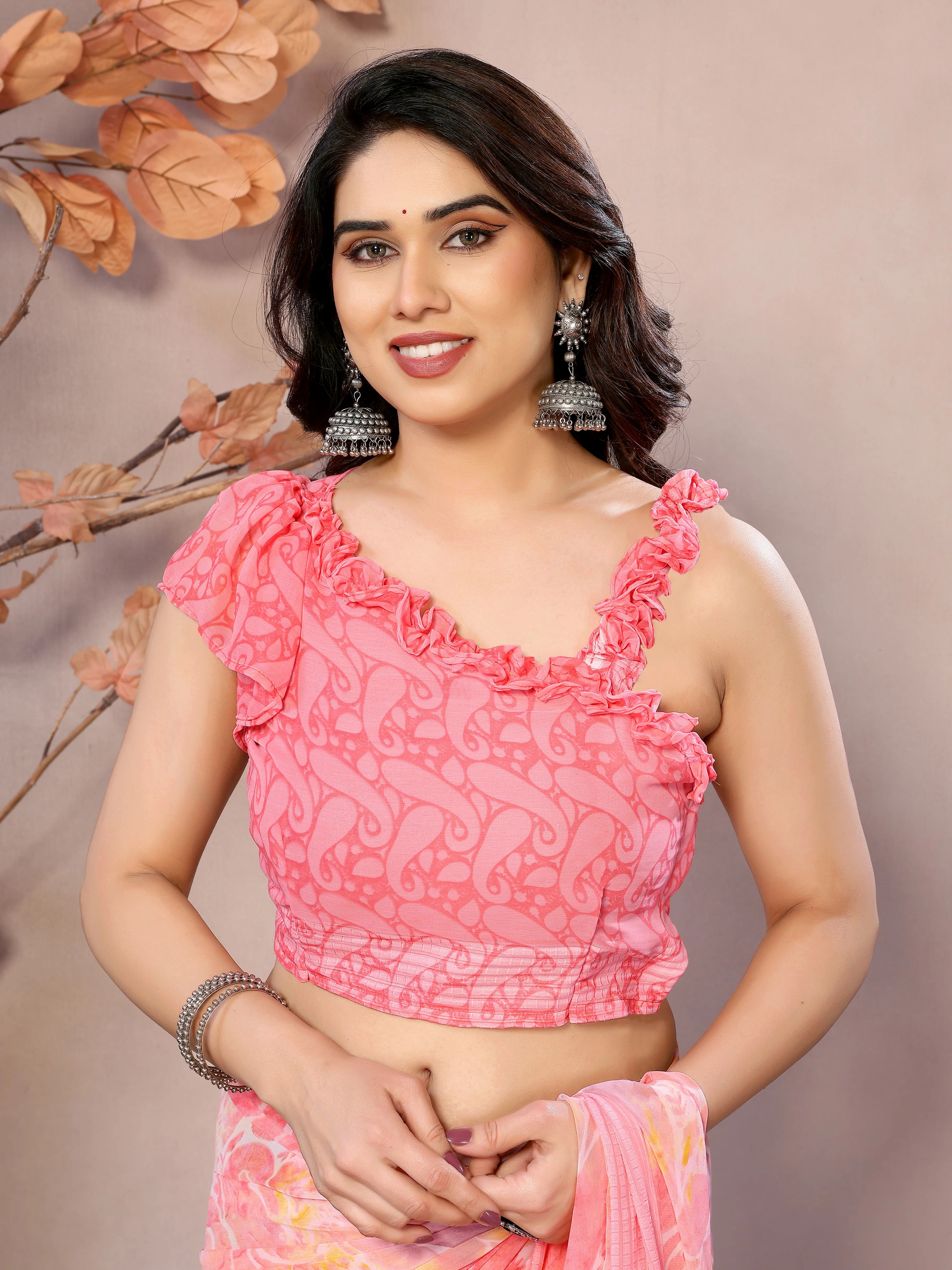 SHYAMIKA Weightless Patta Printed Saree