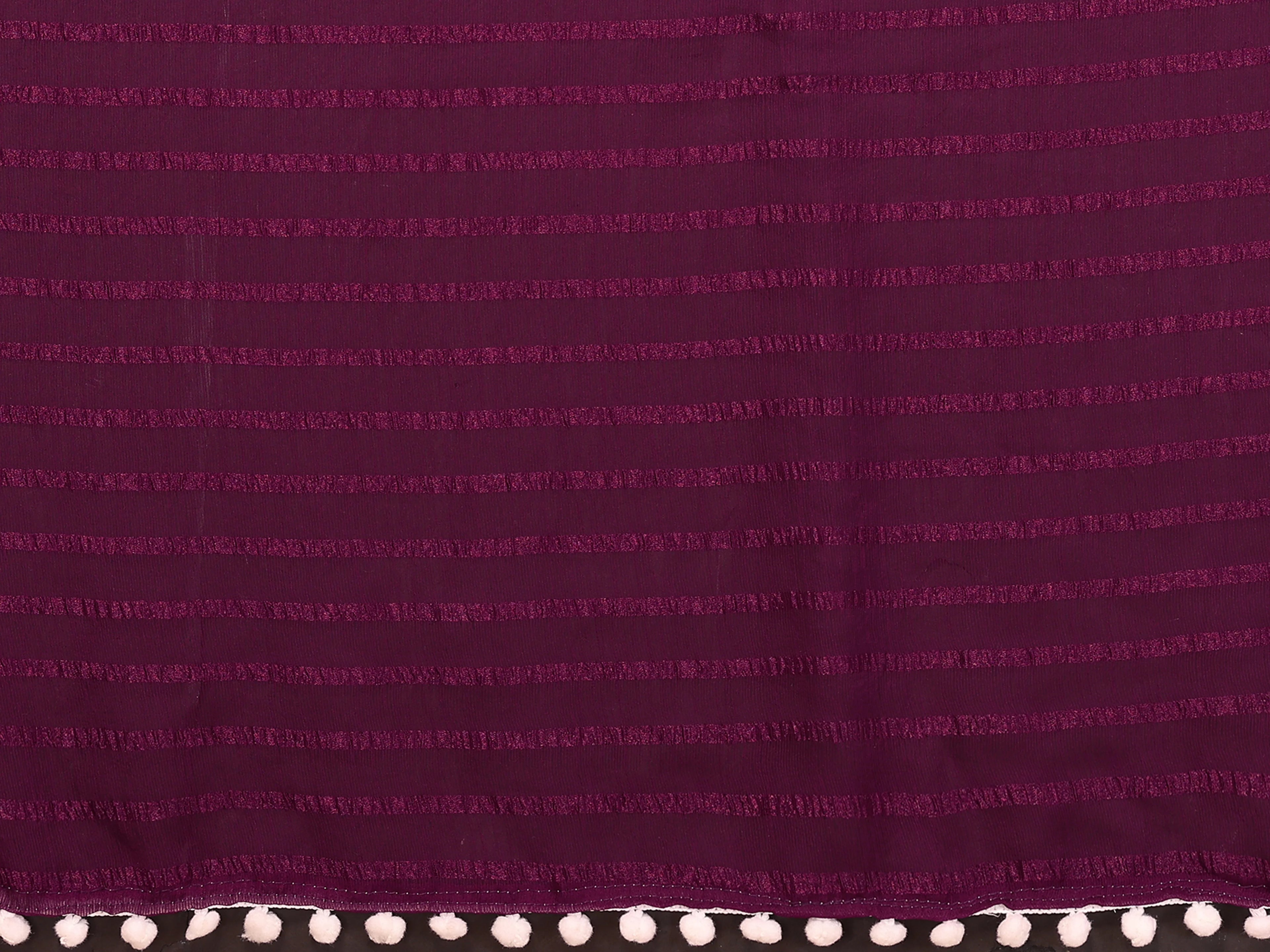 SHYAMIKA Georgette Patta Plain Saree with Digital Print Blouse