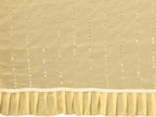 SHYAMIKA Georgette Mirror Work Ruffle Saree with Blouse