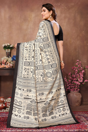 SHYAMIKA Khadi Printed Saree with Blouse