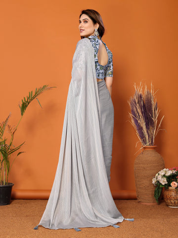 SHYAMIKA Polyester Zari Banglory Digital Print Saree with Blouse