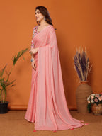 SHYAMIKA Polyester Zari Banglory Digital Print Saree with Blouse