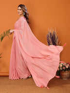 SHYAMIKA Polyester Zari Banglory Digital Print Saree with Blouse