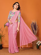 SHYAMIKA Polyester Zari Banglory Digital Print Saree with Blouse