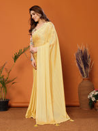 SHYAMIKA Polyester Zari Banglory Digital Print Saree with Blouse