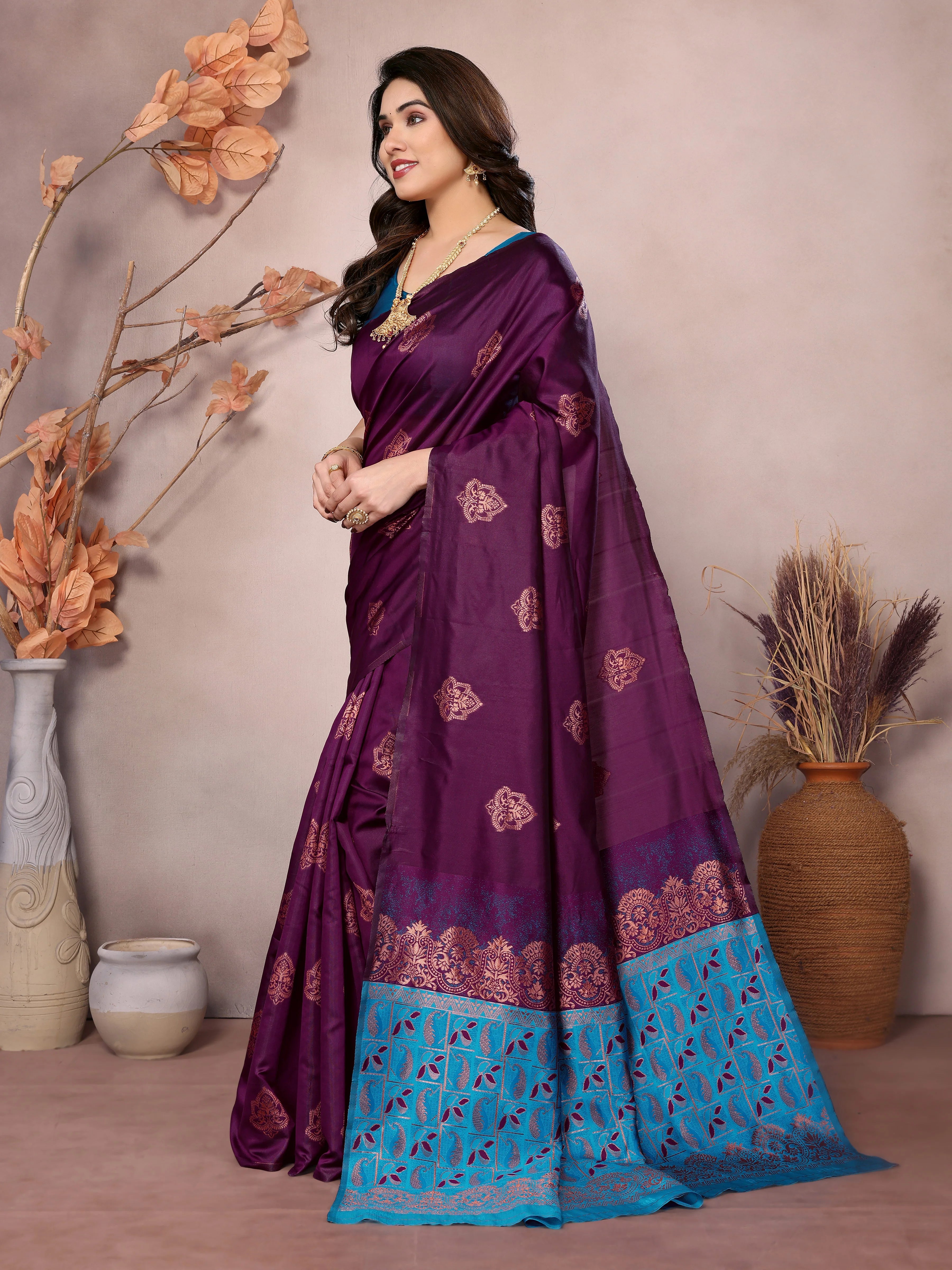 SHYAMIKA Banarasi Silk Weaving Banarasi Saree with Blouse