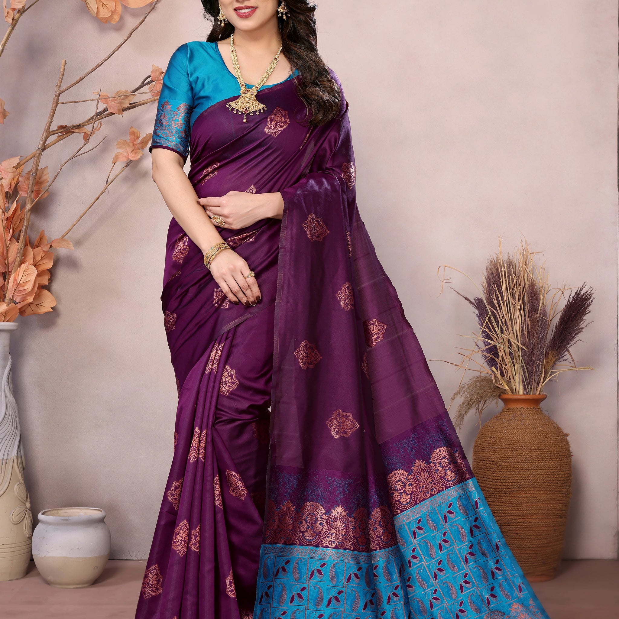 SHYAMIKA Banarasi Silk Weaving Banarasi Saree with Blouse