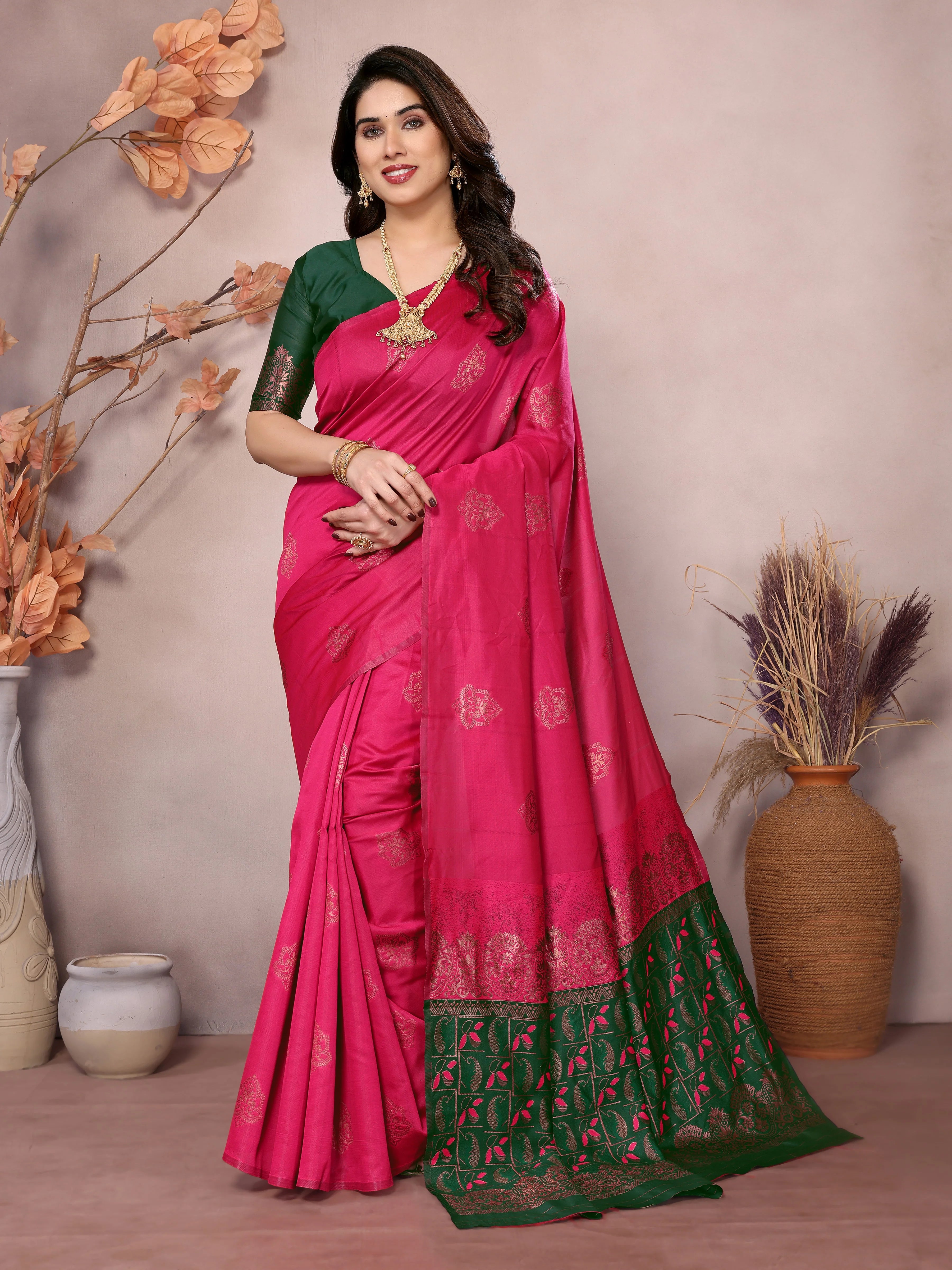 SHYAMIKA Banarasi Silk Weaving Banarasi Saree with Blouse