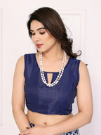 SHYAMIKA Khadi Vel Printed Saree with Blouse