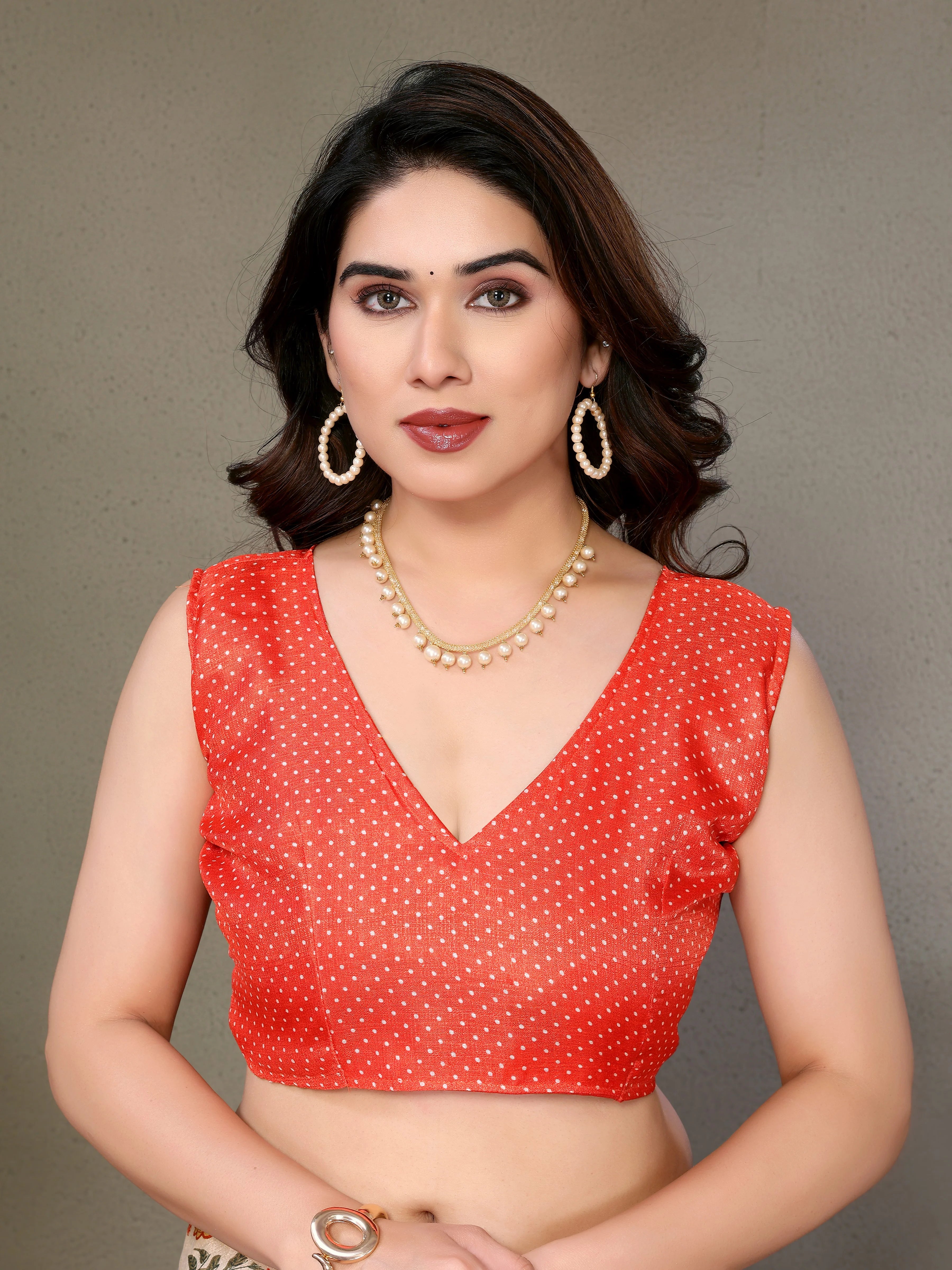 SHYAMIKA Khadi Mix Flower Printed Saree with Blouse